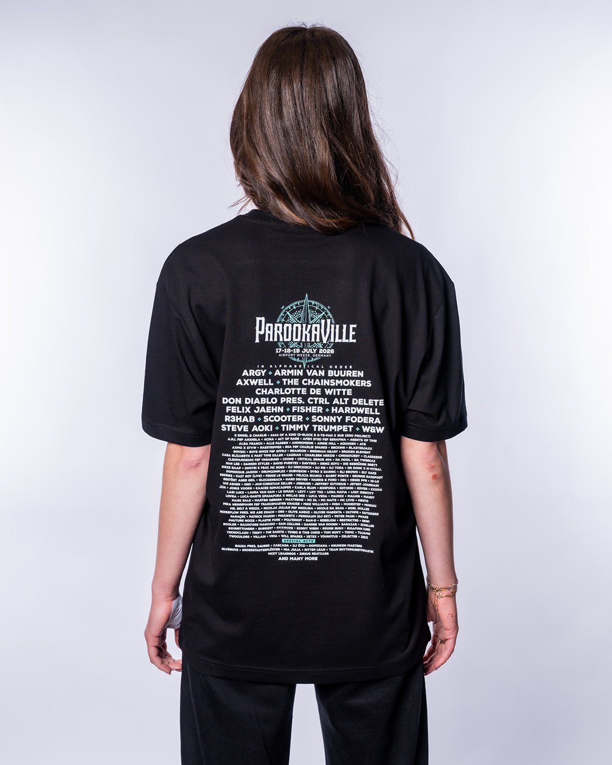 T-Shirt - Line-Up 2026, schwarz