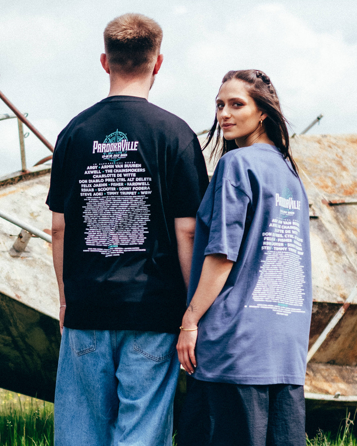 T-Shirt - Line-Up 2026, schwarz