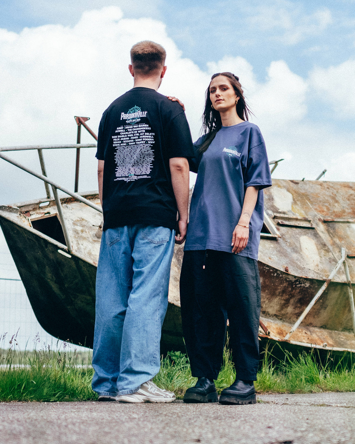 T-Shirt - Line-Up 2026, schwarz