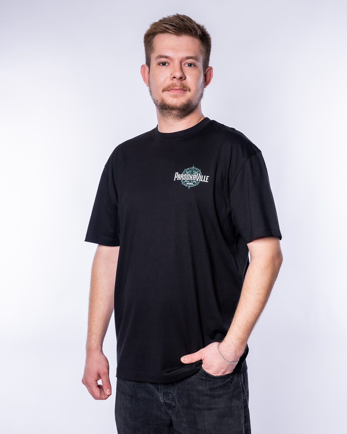 T-Shirt - Line-Up 2026, schwarz